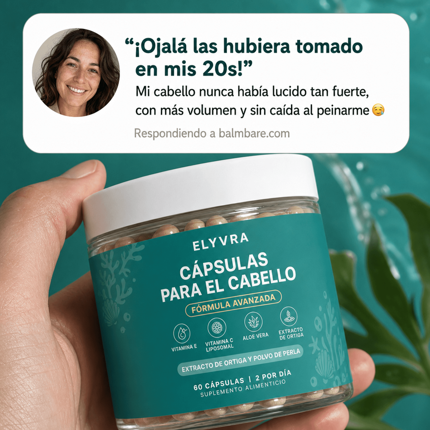 Revitalizador de Cabello ELYVRA |  Fortalece el cabello desde adentro