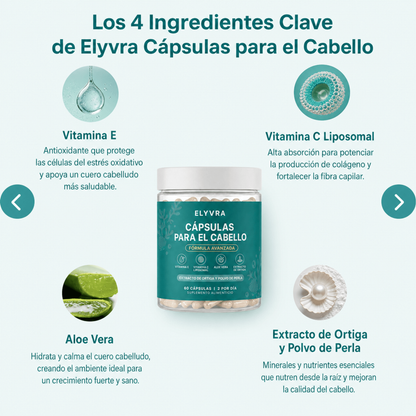 Revitalizador de Cabello ELYVRA |  Fortalece el cabello desde adentro