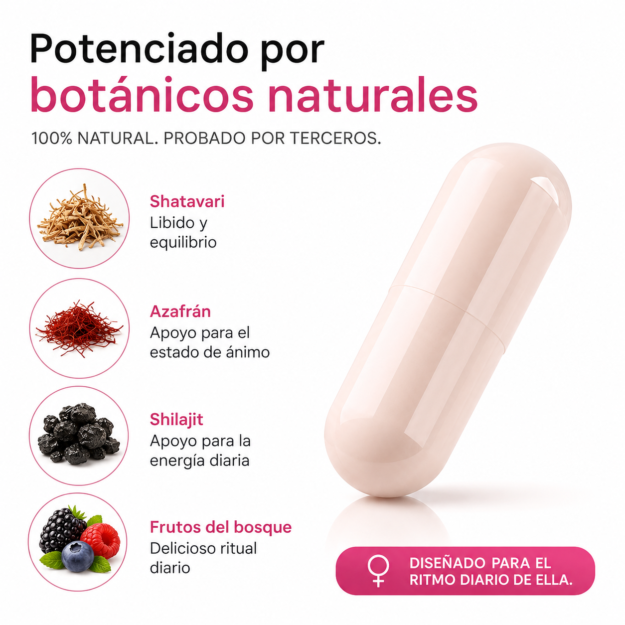 Shelajit Femenino | Recupera tu balance hormonal - Reduce la sensación de fatiga