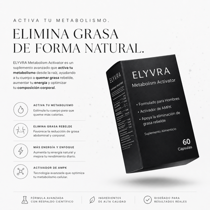 ELYVRA Metabolism | Recuperá tu aspecto firme y masculino