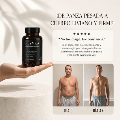 ELYVRA Metabolism | Recuperá tu aspecto firme y masculino