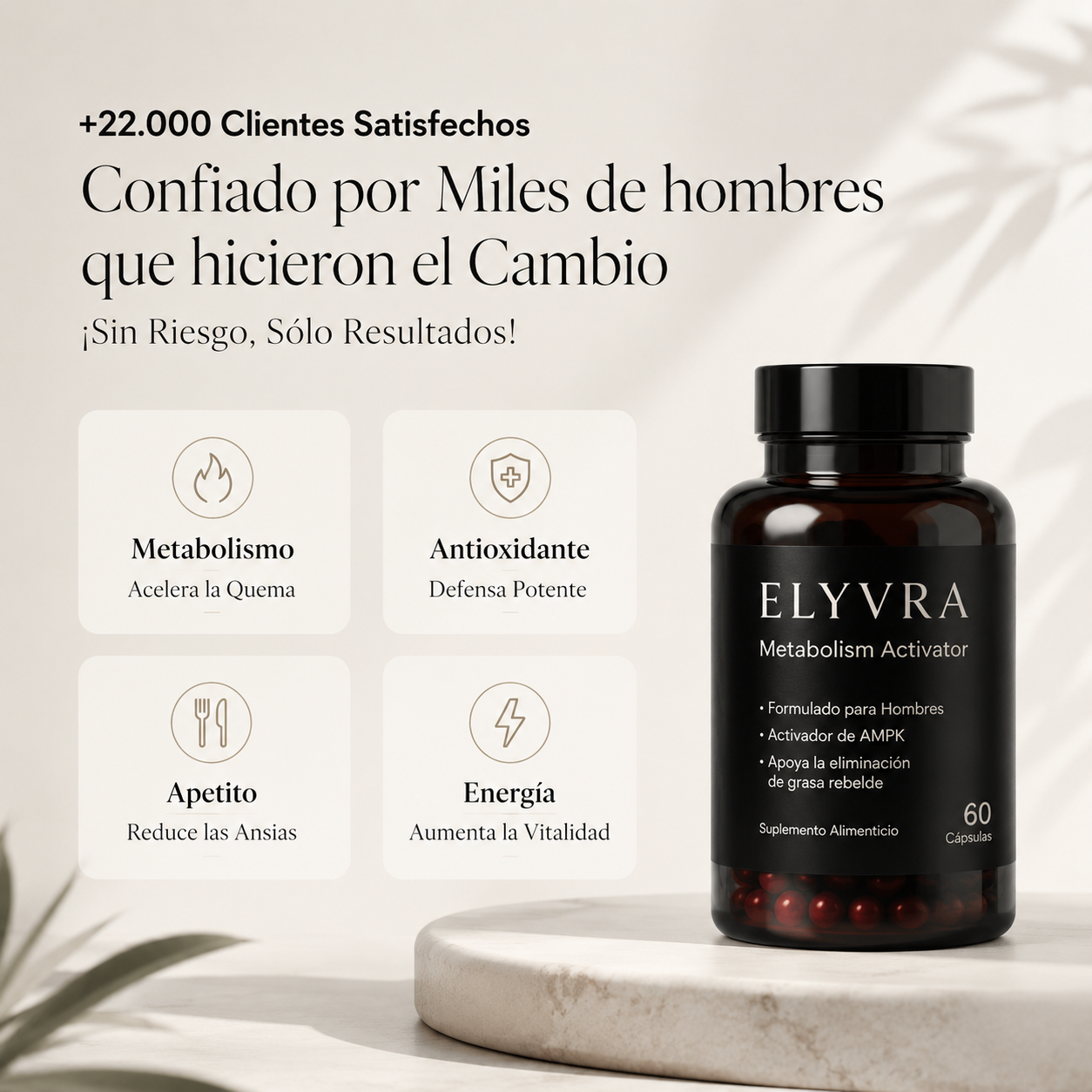 ELYVRA Metabolism | Recuperá tu aspecto firme y masculino