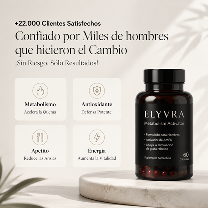ELYVRA Metabolism | Recuperá tu aspecto firme y masculino