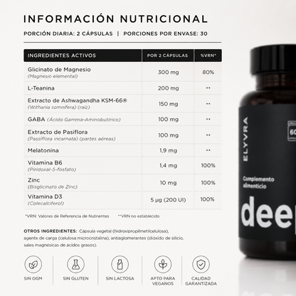 Deep Night | Mejora la calidad del sueño Reduce el estrés